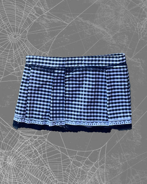 Checkerboard Skirt From Hell Mini Skirt
