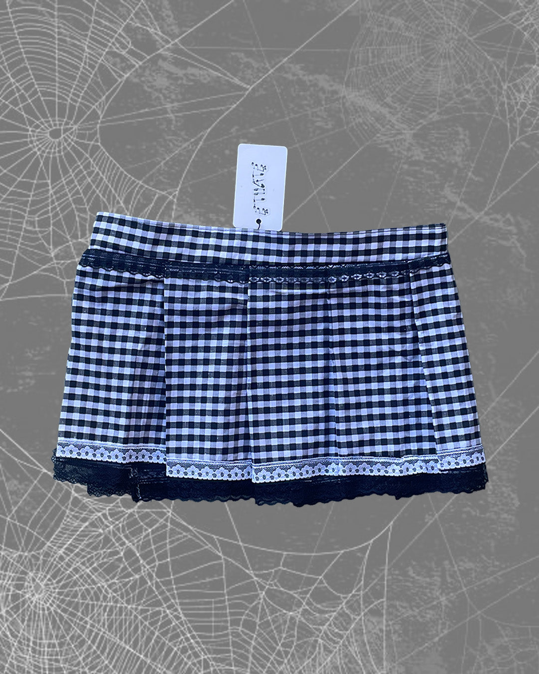 Checkerboard Skirt From Hell Mini Skirt